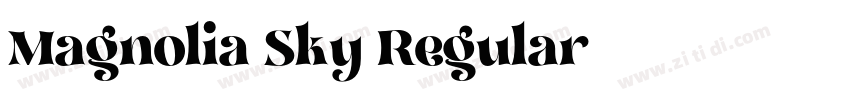 Magnolia Sky Regular字体转换